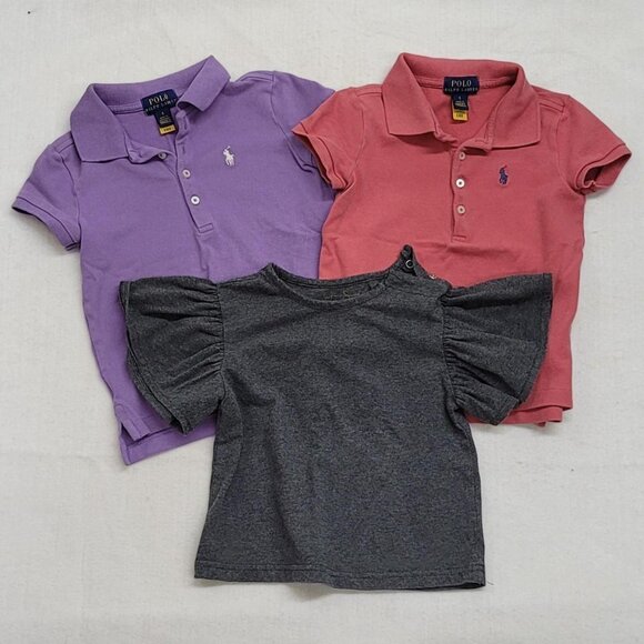 Girls’ 5Y Bundle | Denim Overalls + Polo Ralph Lauren + Jessica Simpson 6 Pieces - Picture 3 of 5